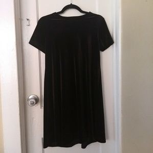 Ginger G black velvet swing dress